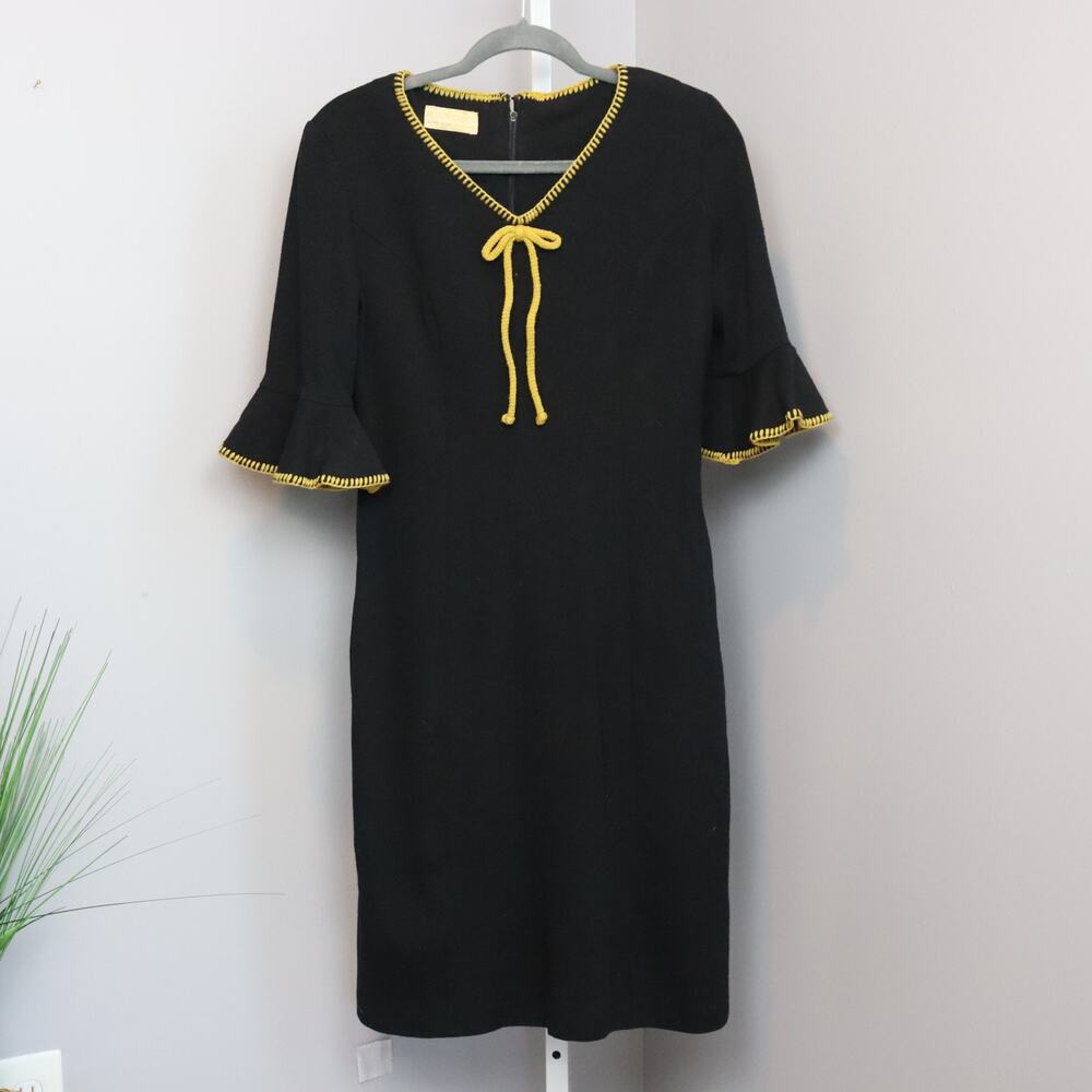Vintage Peggy Cabot Wool Dress – Size 13 – Made in Houston, TX